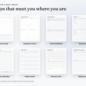 2027 ADHD Digital Planner for Goodnotes – Hyperlinked PDF 画像 7