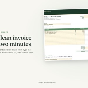 Small Business Bookkeeping Spreadsheet for Excel and Sheets image 5