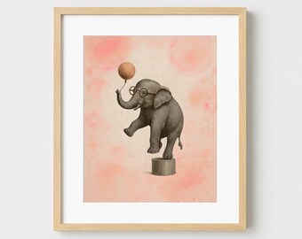Floating Elephant – Printable Art | Fantaisies animales du Jardin Secret