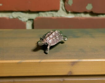 Figura de tortuga dragón de latón – Escultura de tortuga de metal Feng Shui para decoración del hogar y la oficina