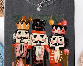 Sudadera navideña Cascanueces Comfort Colors®, camiseta navideña Cascanueces