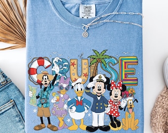 Camiseta familiar personalizada del crucero Disney 2026 de Comfort Colors®, camiseta para el viaje en crucero Disney, camisetas familiares a juego del crucero Disney 2026