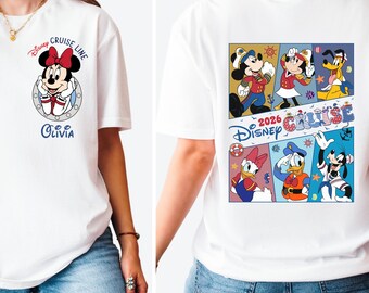 Maglietta per la famiglia Disney Cruise 2026, Magliette della compagnia di crociera Topolino e i suoi amici, Maglietta per il viaggio in crociera Disney, Maglietta coordinata per la famiglia Disney Cruise 2026