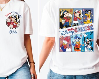 Disney Cruise Family Shirt, Micky und Freunde Cruise Line Shirts, Disney Cruise Trip T-Shirt, 2026 Disney Cruise Family Passendes T-Shirt
