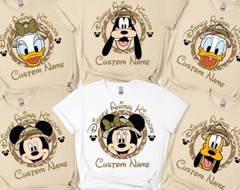 Camisetas personalizadas de Disney Animal Kingdom 2026, camisetas de Disneyland Safari, camisetas familiares de Disney Animal Kingdom