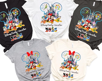 Camiseta personalizada de vacaciones familiares en Disneyland, camiseta de viaje familiar a Disney 2026, camiseta familiar a juego de Disneyland