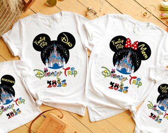 Camiseta personalizada de vacaciones familiares en Disney 2026, camiseta de viaje familiar a Disneyland, camiseta familiar a juego de Disneyland