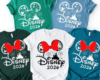 Camiseta personalizada de vacaciones familiares de Disney, camiseta de viaje familiar a Disneyland 2026, camiseta a juego de Disneyland familiar
