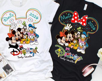 Camiseta personalizada de viaje familiar a Disney 2026, camiseta de vacaciones familiares en Disneyland, camiseta familiar a juego de Disneyland