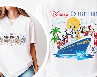Maglietta per la famiglia Disney Cruise 2026, Magliette della compagnia di crociera Topolino e i suoi amici, Maglietta per il viaggio in crociera Disney, Maglietta coordinata per la famiglia Disney Cruise 2026