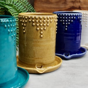 Kitchen Utensil Drainer - Cutlery Draining Caddy - Toothbrush Holder - Modern Home Decor - READY TO SHIP