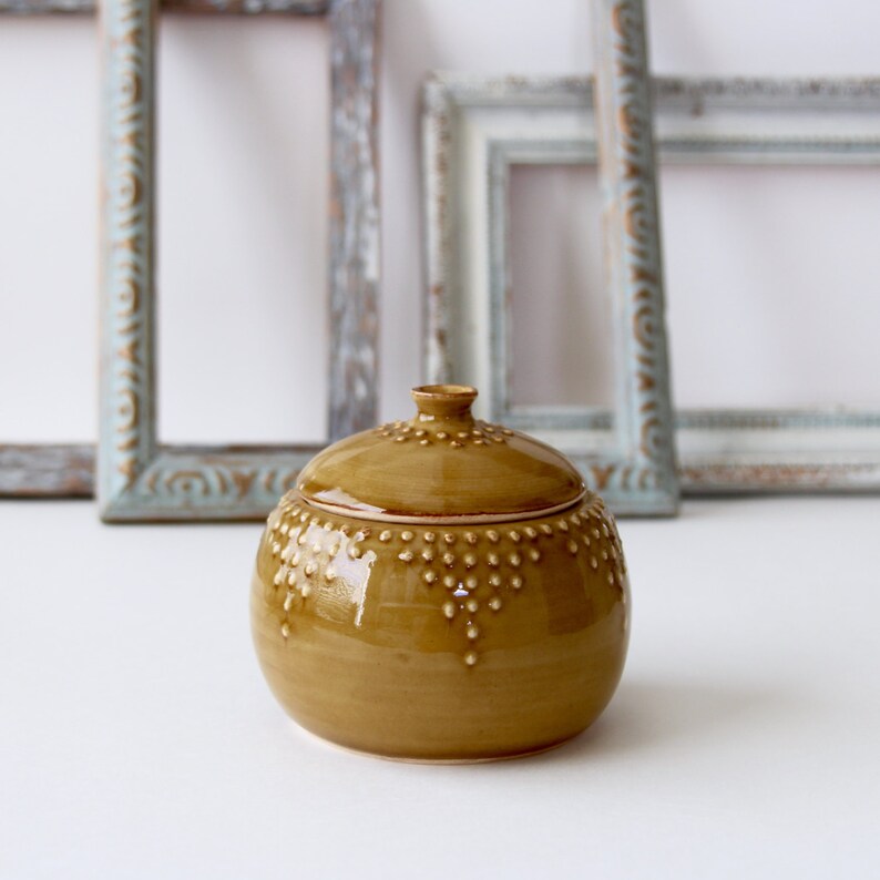 Ceramic Lidded Jar 10 Oz. Canister 16 Color Choices Etsy