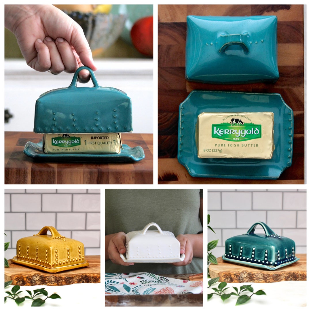 European Butter Dish With Lid and Handle Modern Farmhouse Etsy
