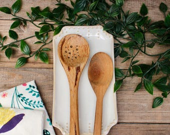 Handmade Spoon Rest, Large Size - Jewelry Tray - Ceramic Soap Dish