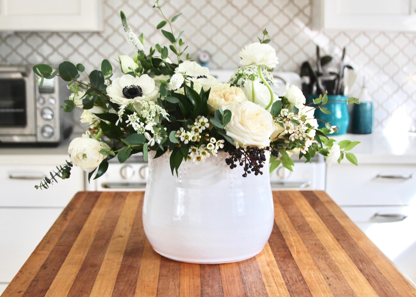 Jumbo Utensil Crock Farmhouse Kitchen Utensil Holder Extra Etsy