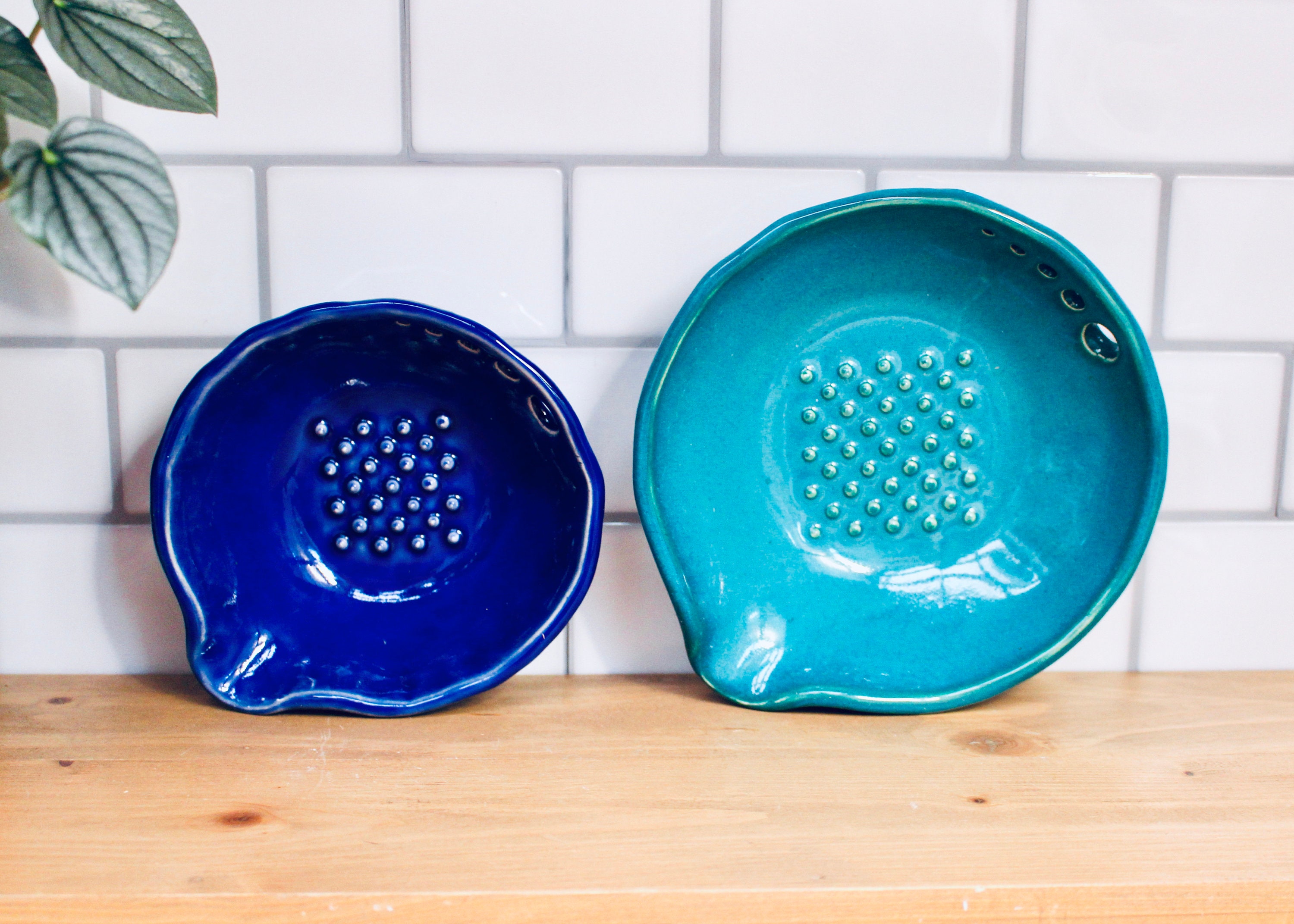 Herb & Garlic Bowl Garlic Grater and Herb Stripper in One Etsy UK