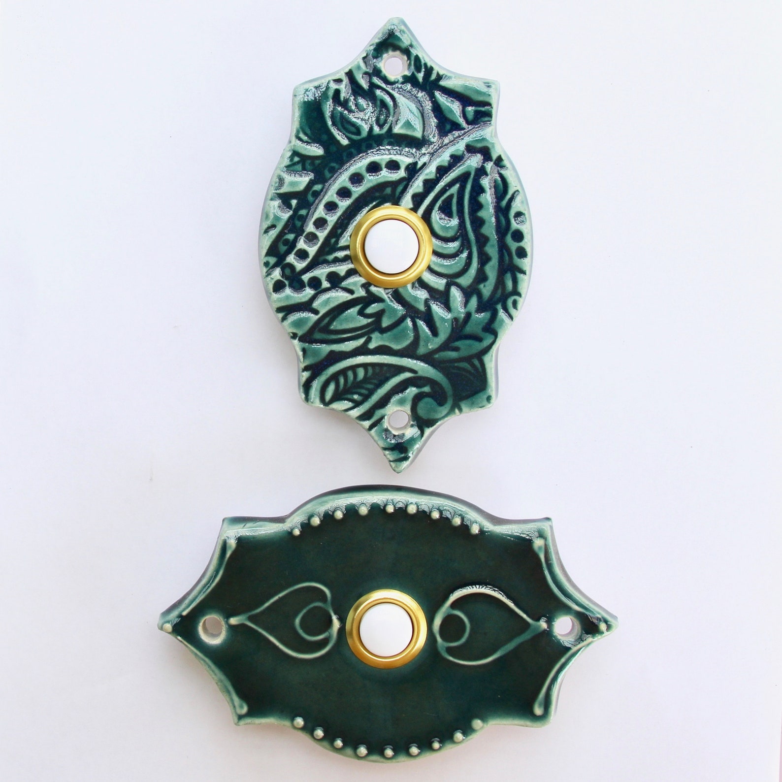 Doorbell Plate Cover With Lighted Button French Moroccan Etsy