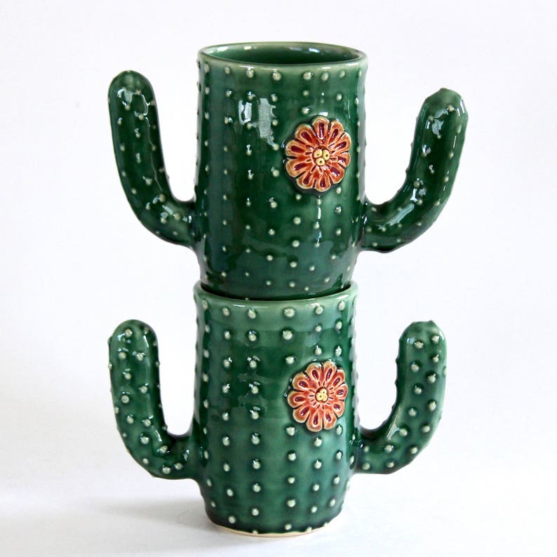 Cactus Mug Succulent Cup Coffee Tea Cup as Seen on Etsy Etsy