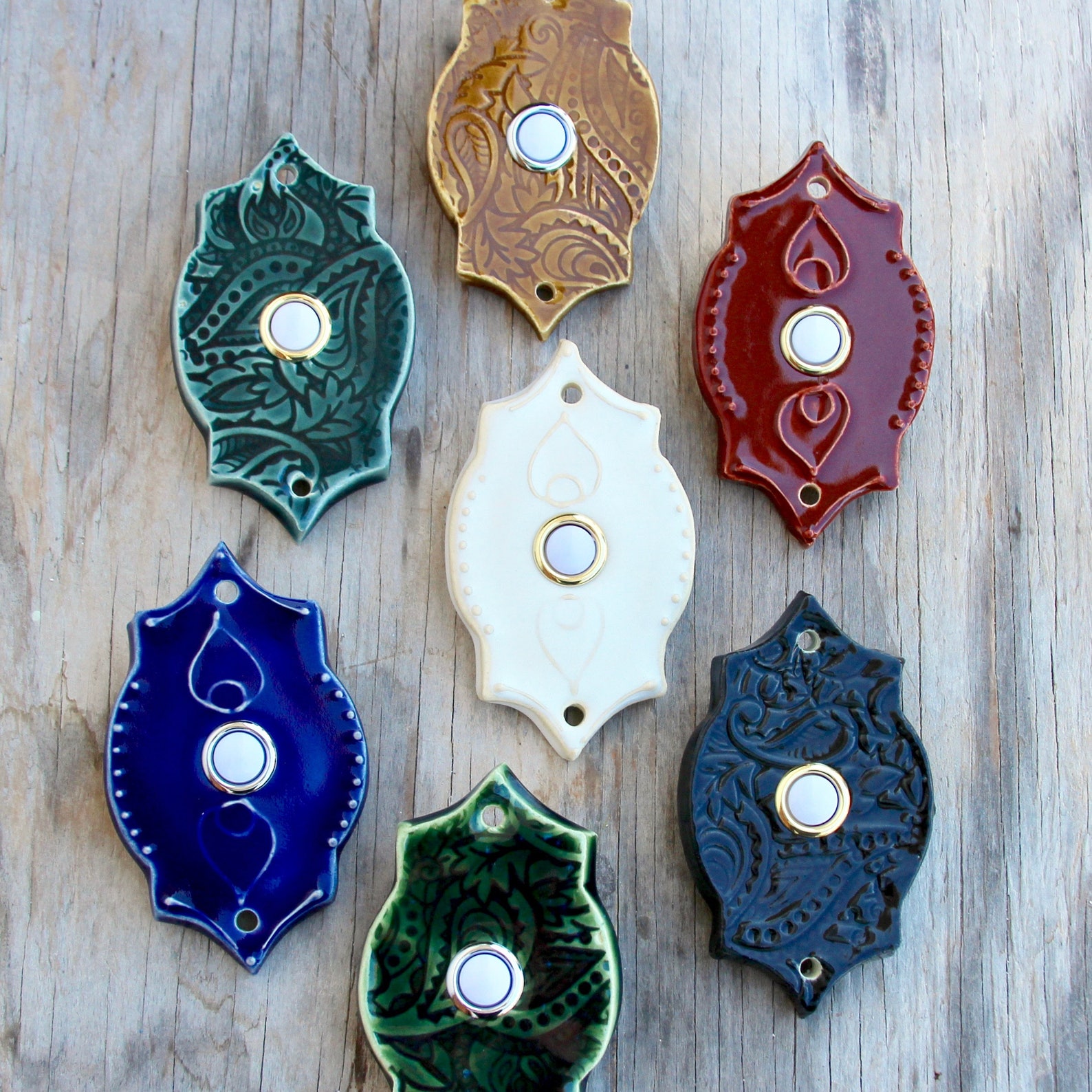 Doorbell Plate Cover With Lighted Button French Moroccan Etsy