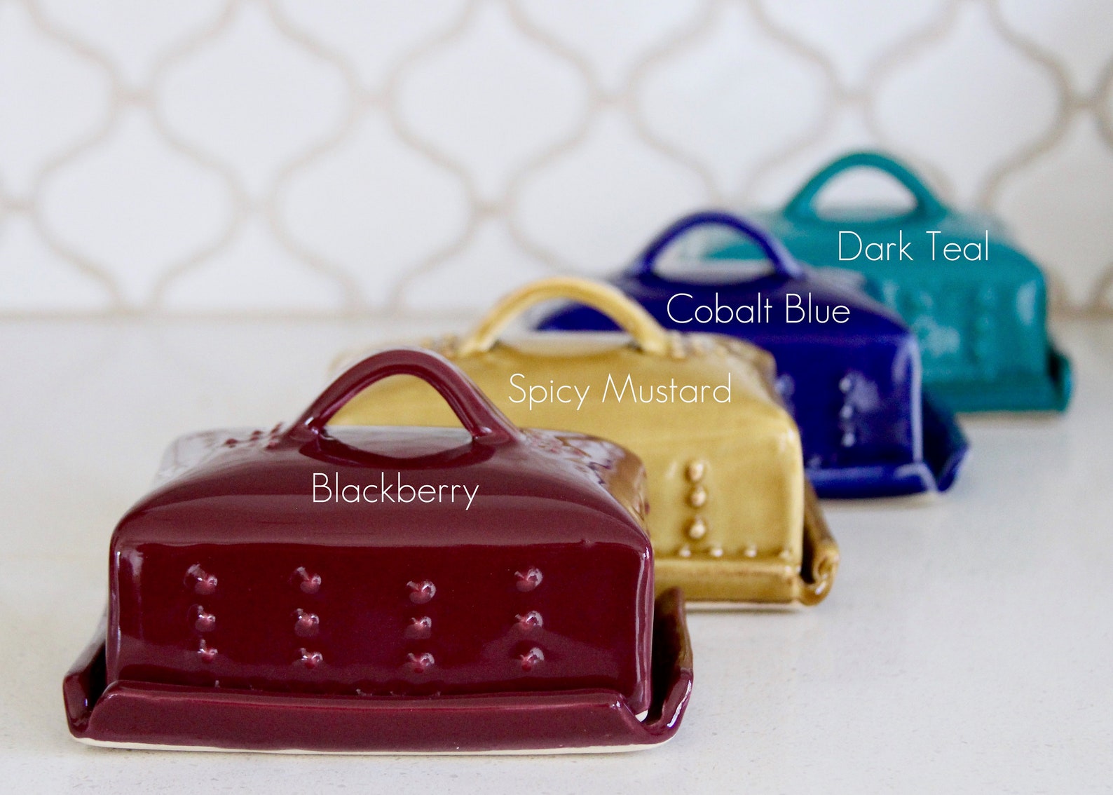 European Butter Dish With Lid and Handle 16 Custom Color Etsy