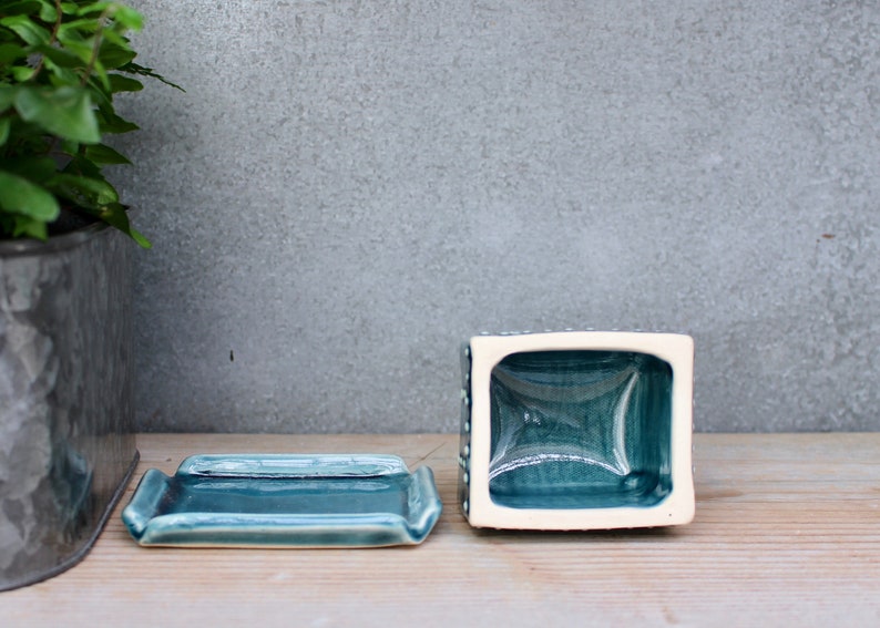 Half Stick Butter Dish Mini Butter Dish With Lid Covered Etsy