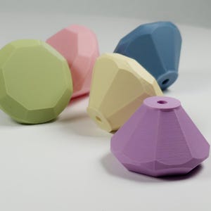 Meubelgreep – Meubelknoppen en deurklinken – Diamant in 8 kleuren – 3D-print – Ladegreep voor interieurdecoratie