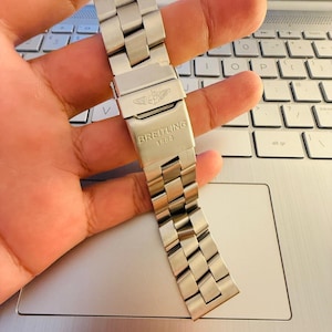 21mm Breitling Avenger/ Navitimer/ Superocean Straight lugs Stainless Steel Watch Strap Band