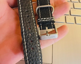 Leather Hamilton Watch Strap 20mm 22mm/ Hamilton Watch Buckle 20mm