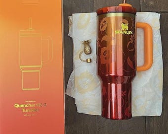 Vaso Stanley x Karol G de 1,18 litros, diseño floral, vaso viral, regalo para ella.