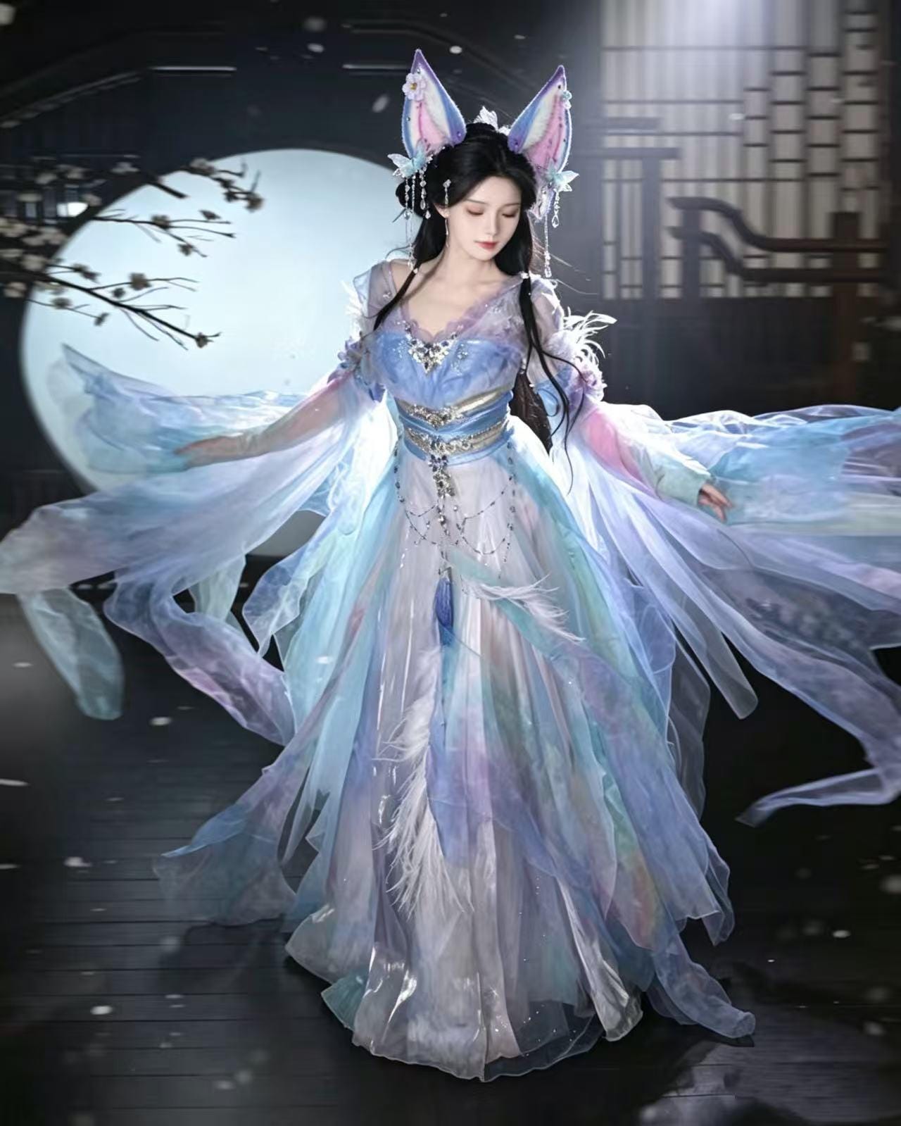 chinese fairy dress Women Oriental Ancient Sheer Dress Chinese Traditional Hanfu Fairy Dress Outfits