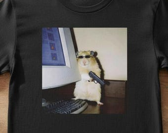 Gangster Hamster Meme Tshirt Funny Hamster Shirt