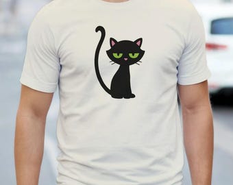 Bored Cat T-Shirt Funny Cat Lover Shirt Gift for Cat Owners