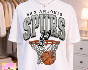 San Antonio Spurs PNG, Go Spurs Go PNG, Basketball Fan Shirt Design, Basketball Game Day Graphic, Digital Download