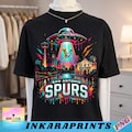 San Antonio Spurs Alien UFO Art \u2022 Neon Texas Skyline Print \u2022 Cosmic Basketball Poster \u2022 Sci\u2011Fi Spurs Wall Art \u2022 Digital Download