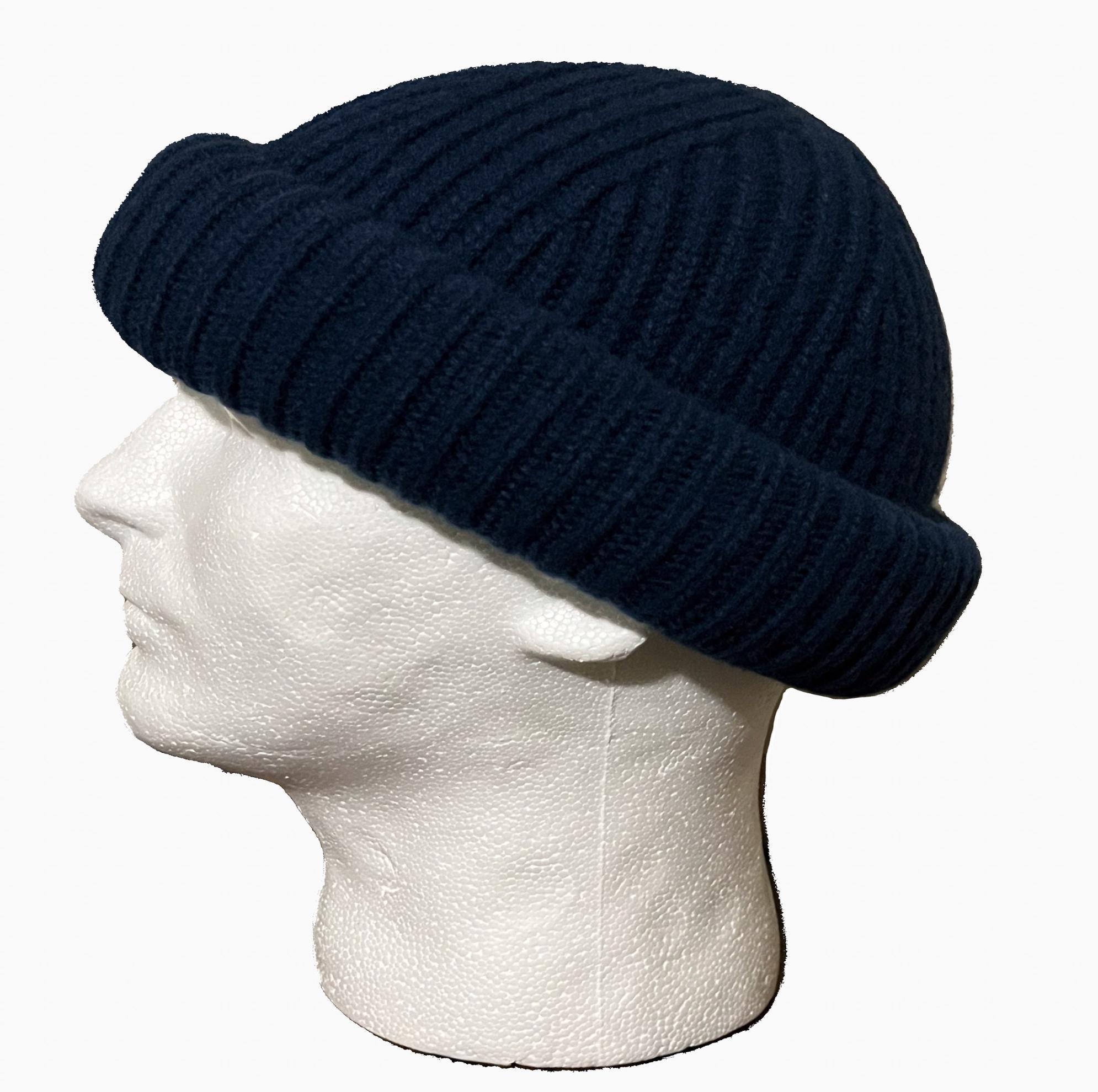 FJELL Hight Mountains 100% wool navy beanie hat . Unisex style Montagna | Navy Blue Chunky Knitted Beanie | In stock! | Fawler main image 2