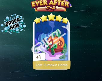 Última Calabaza a Casa - Monopoly Go - Tarjeta/Pegatinas de 5 Estrellas