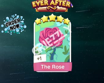 The Rose - Monopoly Go - 5 Star Card/Stickers