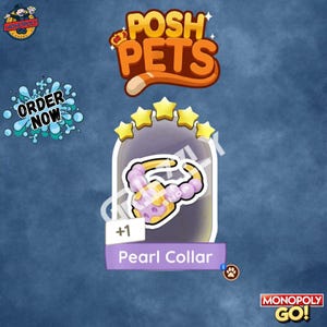 Perlenhalsband - Monopoly Go - 5 Sterne Karte/Sticker