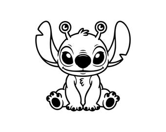 Stitch SVG PNG, Lilo & Stitch Clipart (Digital Download)