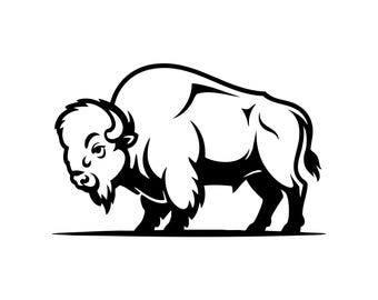 Bison Silhouette Svg: Bold Cut File For T-Shirts