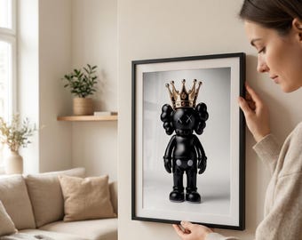 KAWS Crowned Figure Art , Hypebeast Street (Digital Download)