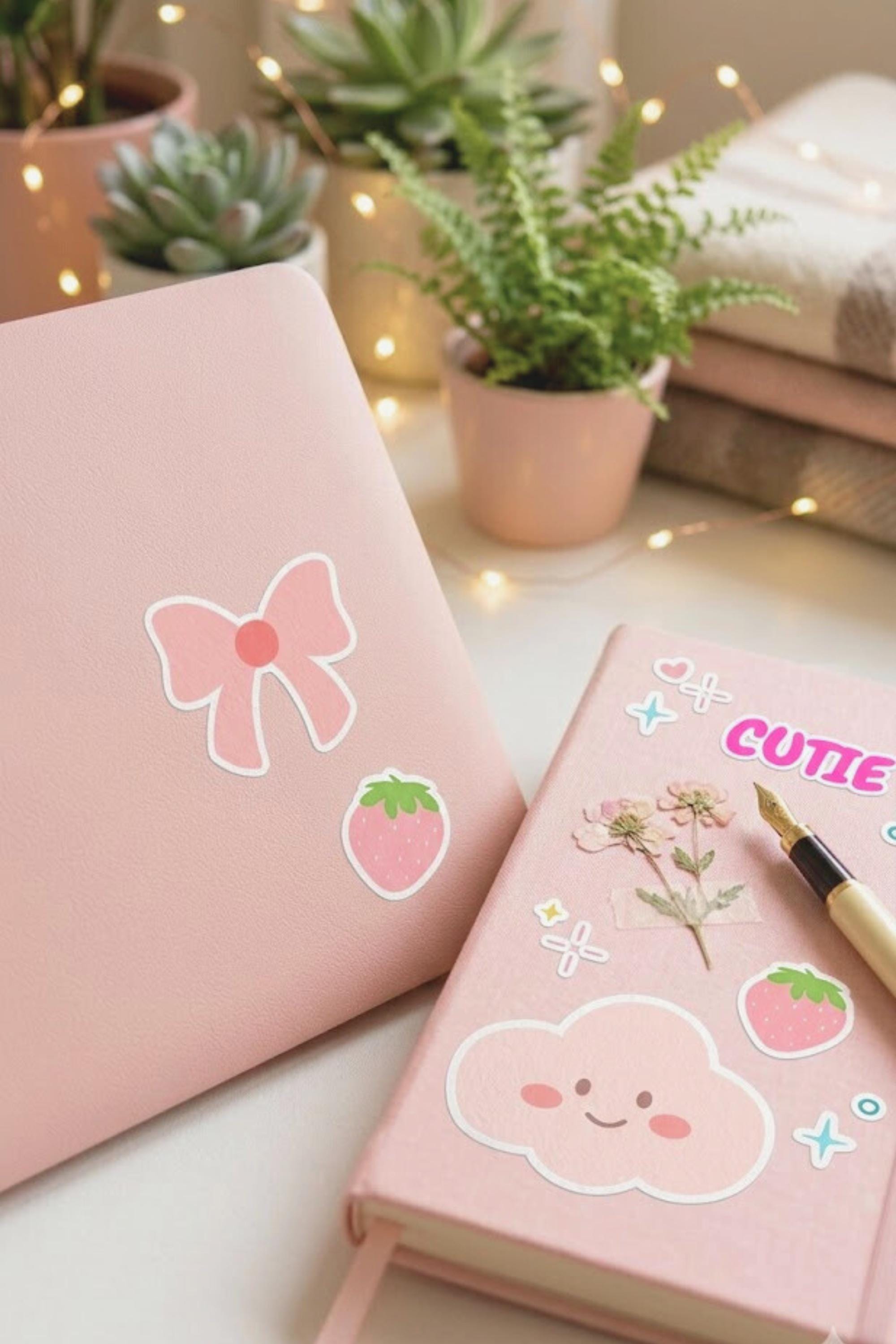 Kawaii Cat Sticker Pack | Planner Journal Scrapbook PNG (instant ...