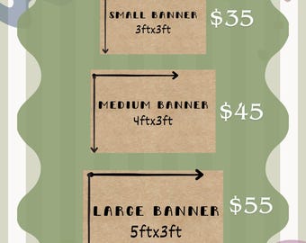 Hand Painted Celebration Banner