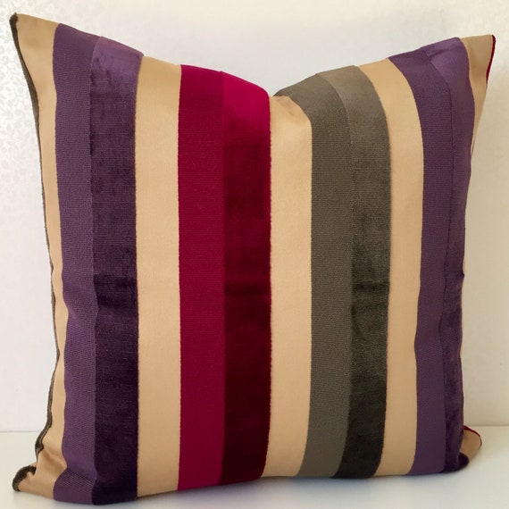 Ultra Violet Linen Cushion Cover Square Pillow Covers 20x20 Etsy