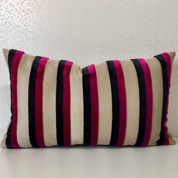Rectangle cushion cover Pink and black pink Separate pillow cases Sale
