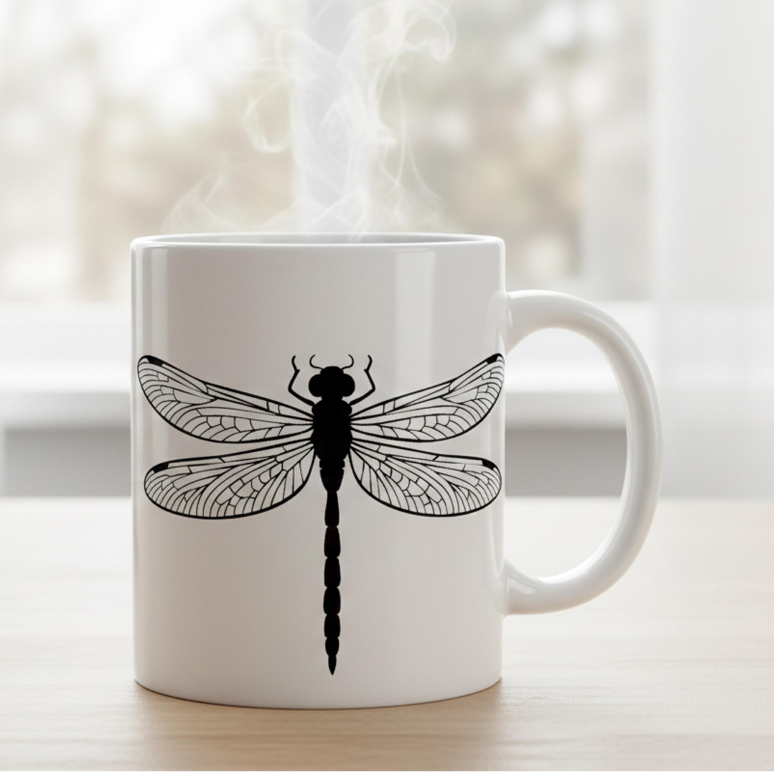 Dragonfly SVG PNG: Insect Silhouette Cut File for Cricut and Silhouette ...