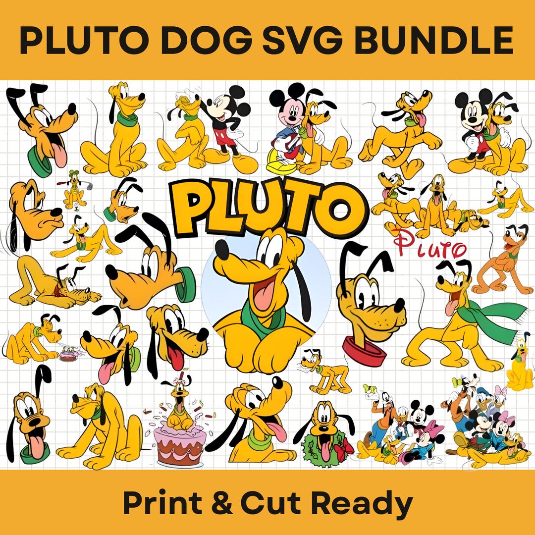 Cartoon Dog SVG PNG Bundle, Cute Dog Clipart Set, Funny Puppy Character ...
