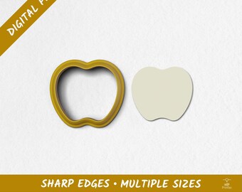 Apple Polymer Clay Cutter | Digital STL Files | 10 Sizes