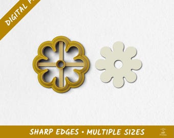 Flower 11 Polymer Clay Cutter | Digital STL Files | 10 Sizes