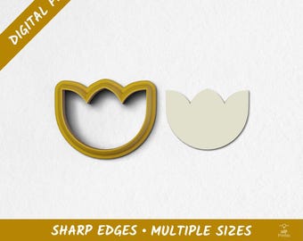 Flower 04 Polymer Clay Cutter | Digital STL Files | 10 Sizes